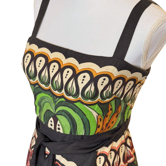 FARM RIO Coconut Tree Flow Dress NWT size Small Lenzing™ Euroflax™ Sustainable - Picture 4 of 9